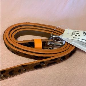 LOFT leopard/orange belt